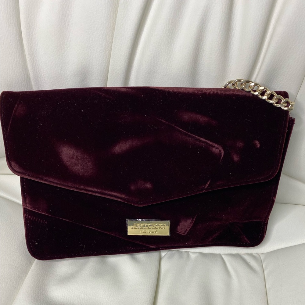 Jimmy Choo velvet clutch - New